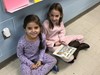 Reading with our first grade buddies.